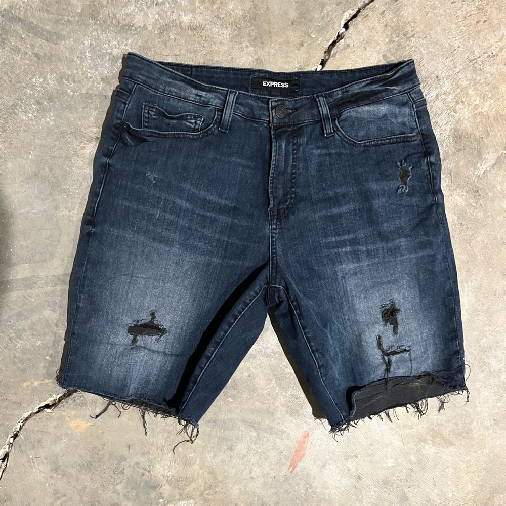 Ripped Express Jorts